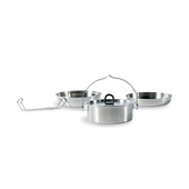 Tatonka Camp Set Regular | Stainless Steel Cooking Set Pot, Pan, Bowl